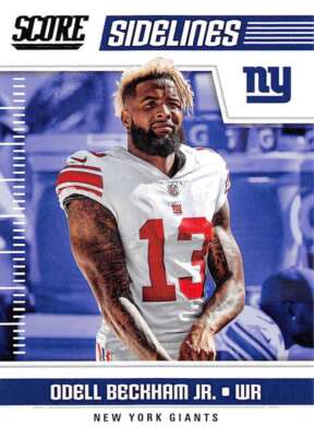 2018 Score Sidelines #13 Odell Beckham Jr. New York Giants Football Card ID32352