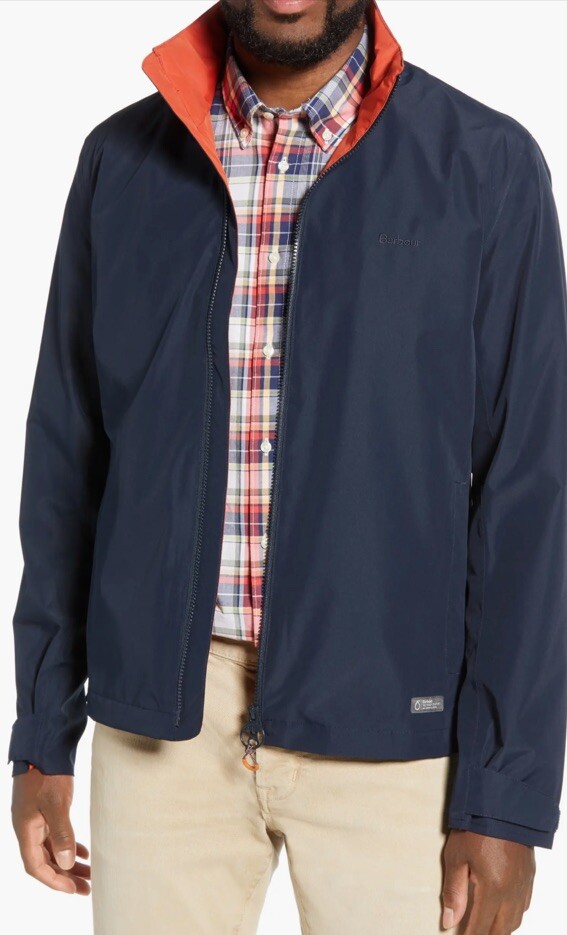BARBOUR Navy RYE Waterproof Breathable Slim Fit Weather Comfort