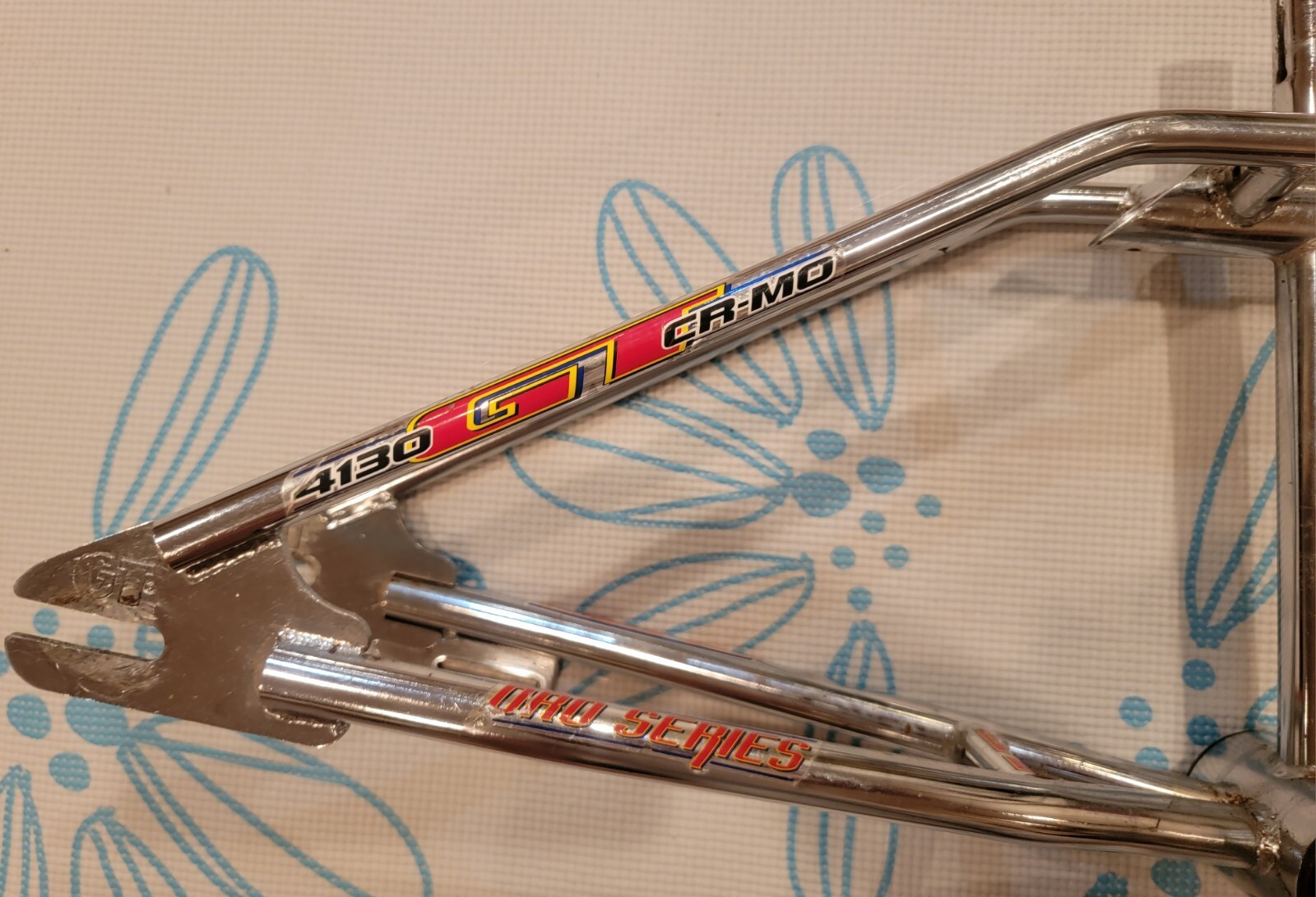 Vintage GT BMX Frame Vertigo Performer Freestyle OG Chrome 20" 90s 1990