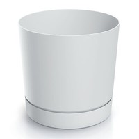 Blumentopf BlumenküBel Aus Kunststoff ÜBertopf PflanzküBel 23,9 Cm Weiß