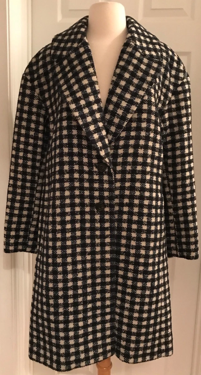 J crew oversized best sale topcoat in check tweed