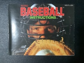 Tecmo Baseball NES Nintendo Instruction Manual Only