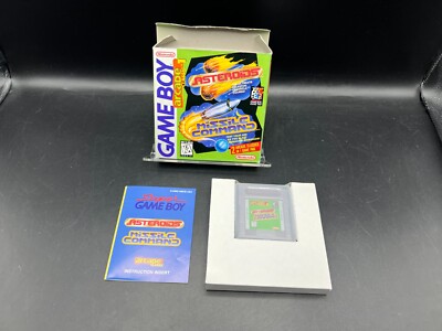 Arcade Classic Asteroids/Missile Command Game Boy Complete in Box CIB w/ Insert