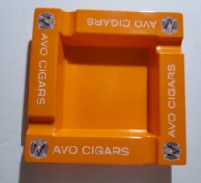  AVO Cigar Ashtray Melamine Neon Orange 4 Finger-Brand New In Box