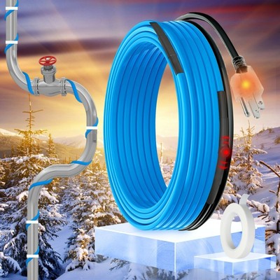 Thermostat-Equipped Heat Tape & Pre-assembled Cable for Water Pipes
