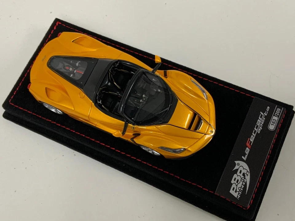 1/43 BBR Ferrari LaFerrari Aperta Giallo "Yellow" Tristrato Suede Base BBRC187B - Image 2 of 4