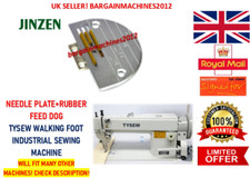 NEEDLE PLATE+RUBBER FEED DOG TYSEW WALKING FOOT INDUSTRIAL SEWING MACHINE PART