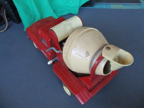 Vtg 60s TONKA Cement Mixer JEEP Pressed Steel Toy Truck - Picture 16 of 17