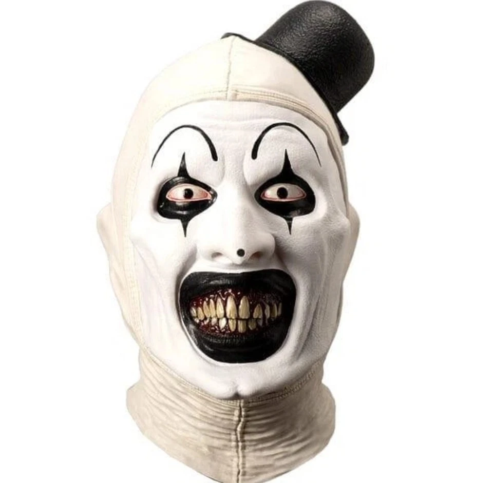 Terrifier 3 Art the Clown Latex Mask - No Blood, From Tinsely Transfers w/Tags  - Image 2 of 4