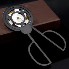 3 Blade Cigar Cutter Guillotine Punch Keychain Stainless Steel Heavy Duty
