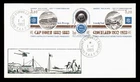 DR WHO 1983 FRENCH ANTARCTIC FSAT FDC POLAR YEAR GUTTER PAIR SPACE w29416