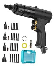 Pneumatic/Air Rivet Nut Gun with 4 size (10-24 & 1/4 & 5/16 & 3/8) Air Nut