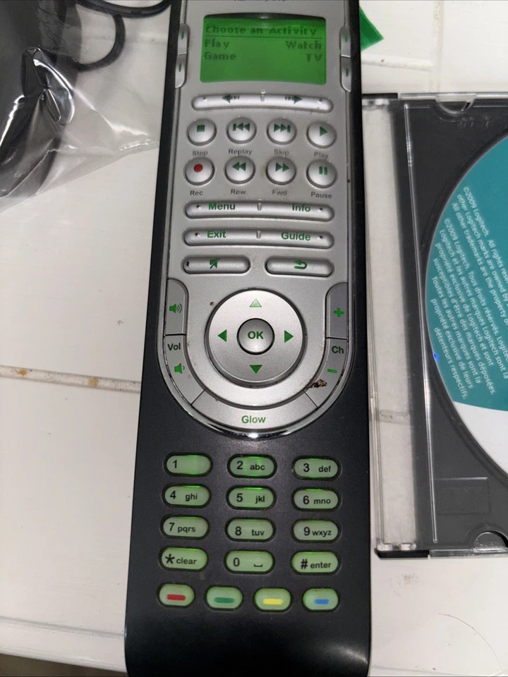 Logitech Harmony One Remote with Charging Dock and Playstation 3 Adapter PS3 - Image 4 of 4