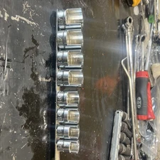 MATCO TOOLS NEW  3/8" DRIVE 8 PC WEATHER HEAD SOCKET SET 7/16" to 29/32"