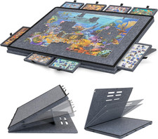 1500 Piece Tilting Puzzle Board with 2-In-1 Designed Stand Cover