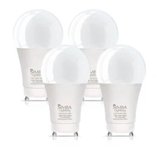 [4 Pack] LED GU24 A19 12W 75W 100W Replacement Twist Base 120V 5000K Daylight