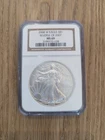 2008-W Burnished Silver Eagle Reverse of 2007 NGC MS69 - Rare Mint Error Variety
