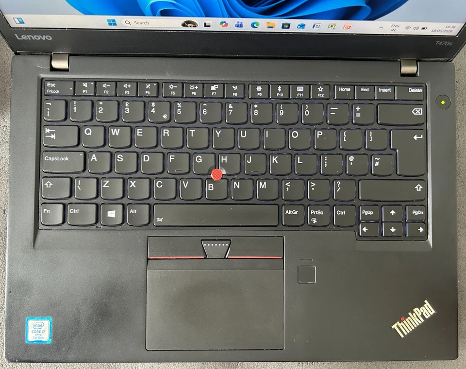 Lenovo ThinkPad T470s · i7-7660U · 12GB · 256GB, photo 2 of 5