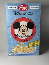 Post Disney 100 Years Of Wonder Cereal Mickey Mouse Club Sealed