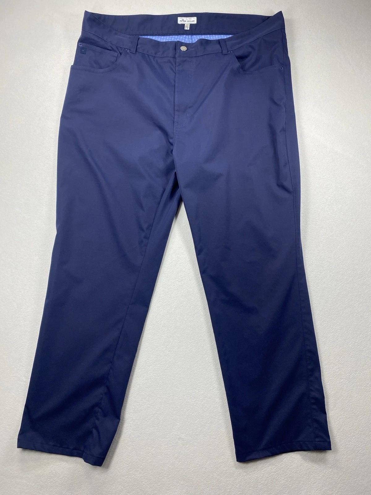 Peter Millar Pants Mens 40x32 Navy Blue Performance Chino 5 Pocket Golf EB66