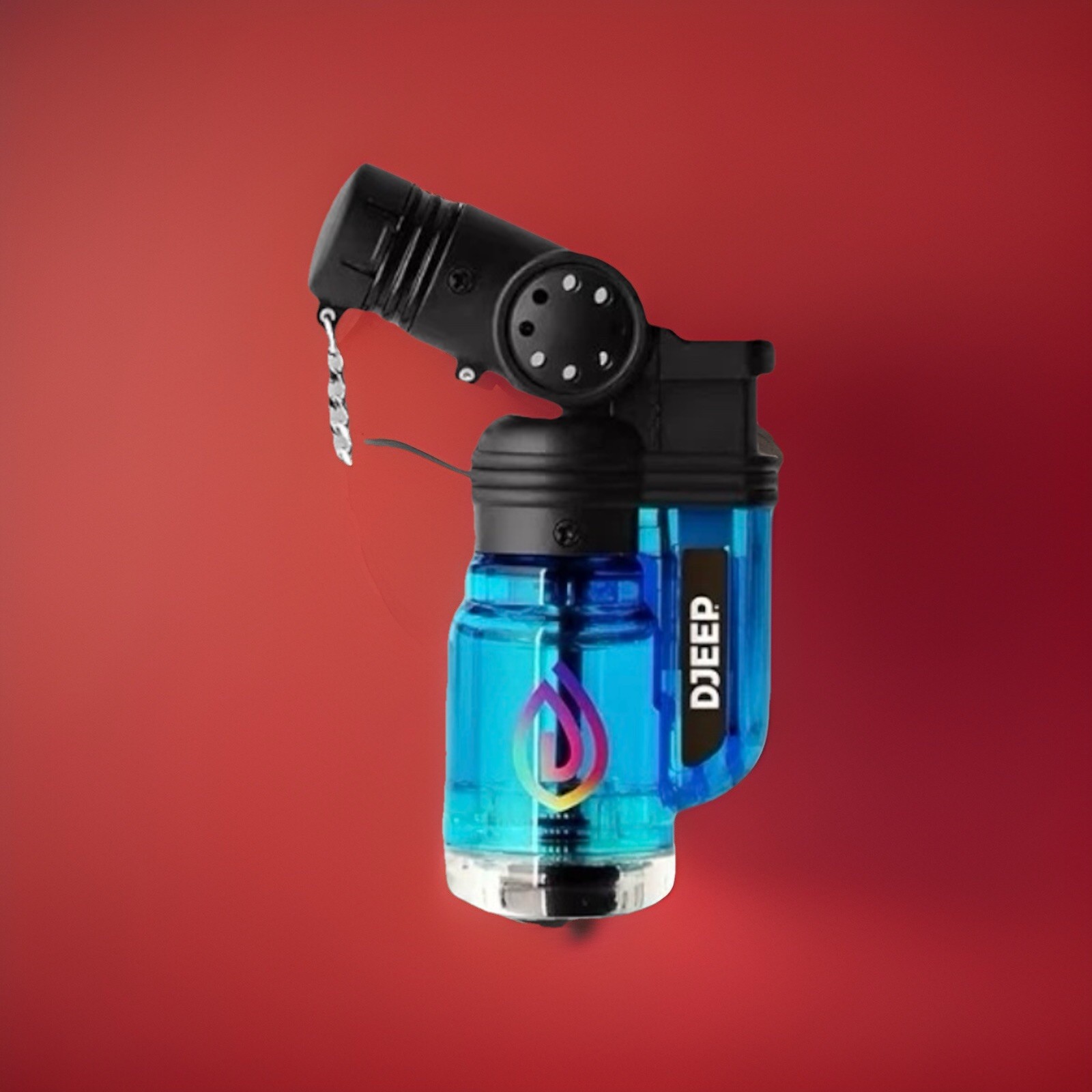 Djeep Turbo Lighter-BLUE Color, Jet Lighter, Single Flame,Refillable (1)