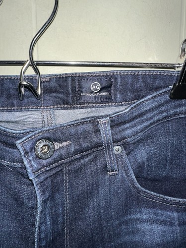 Pantalones de mezclilla AG Adriano Goldschmied The Prima Cigarette Leg talla 29R lavado oscuro 31x29L - Imagen 3 de 7