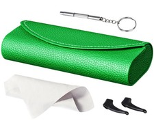 Ultimate Glasses Case Kit, Hard Shell Sunglasses and Eyeglass Case with Clean...