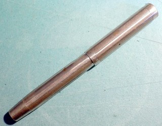STYLO PLUME ANCIEN DE MARQUE EDACOTO EN ARGENT MASSIF A RESTAURER