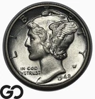 1942-D Mercury Dime Full Split Bands