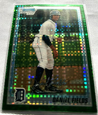 2010 Bowman Chrome Baseball Daniel Fields Detroit Tigers Green X-Fractor #BCP218
