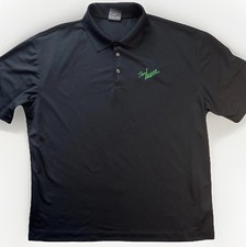 Nike Polo Shirt Mens XL Golf Dry Fit Black Short Sleeve Tom Irwin New England Co