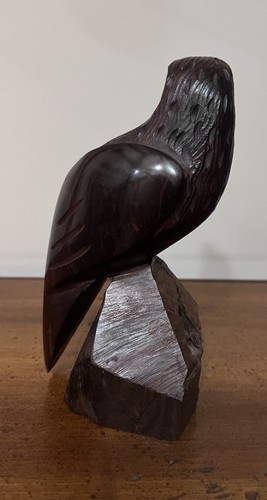 Handgeschnitzte Eisenholz Holz Adler/Falke Skulptur 6 1/2 cm hoch - Bild 9 von 24