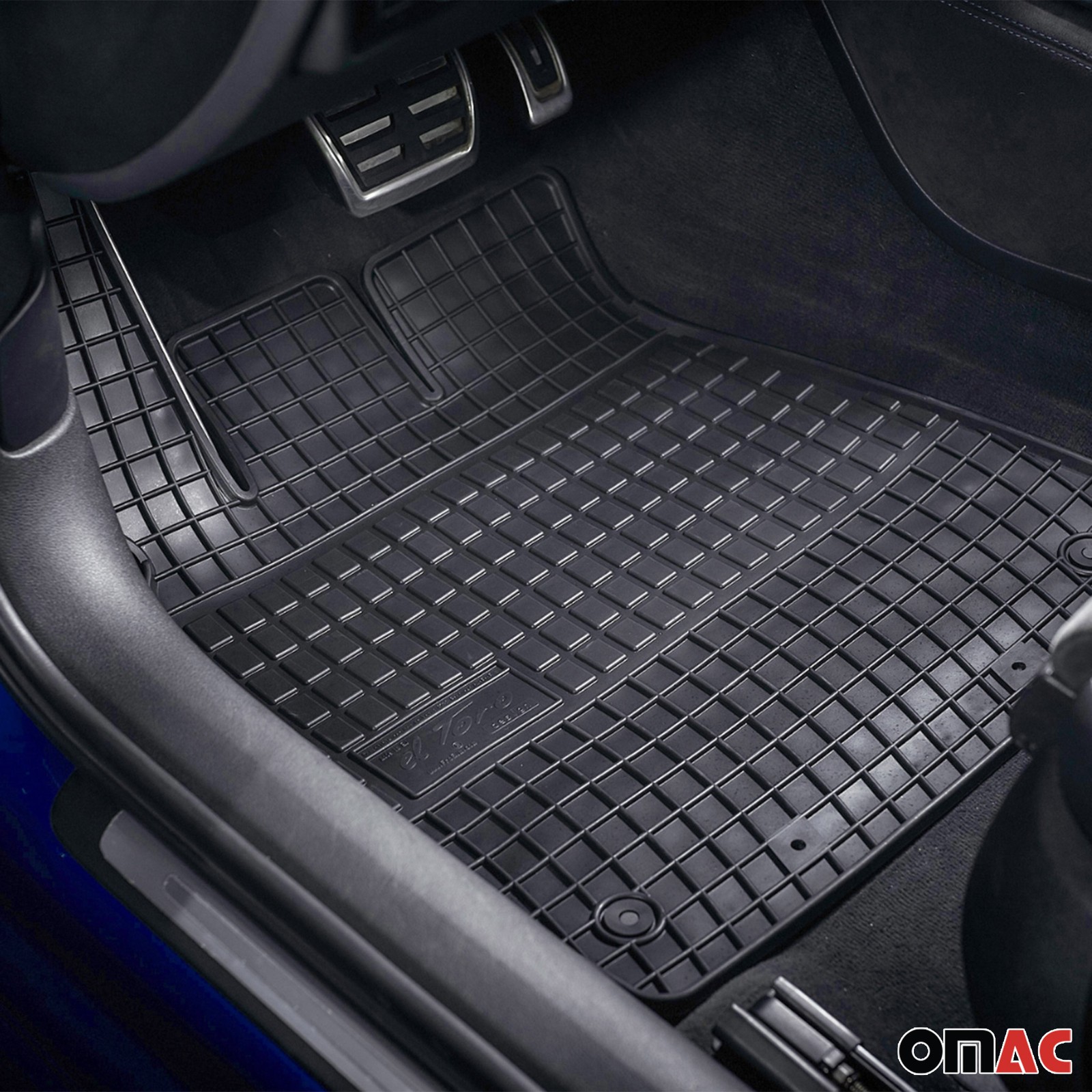 Tapis de sol Opel Omega B 1994-2003 auto sur mesure caoutchouc noir OMAC - 2
