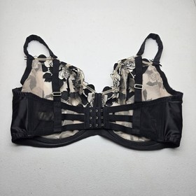 Dita Von Teese Women Bra 40K Black Floral D57027 Balconette Underwired