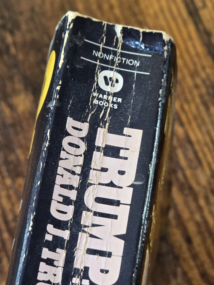 Donald J. Trump The Art Of The Deal W/ Tony Schwartz Book 1987 Vintage - Image 4 of 4