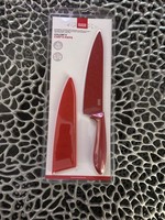 Kuhn Rikon Kochmesser Chef´S Knife Rostfrei Klinge KüChenmesse Neu Rot