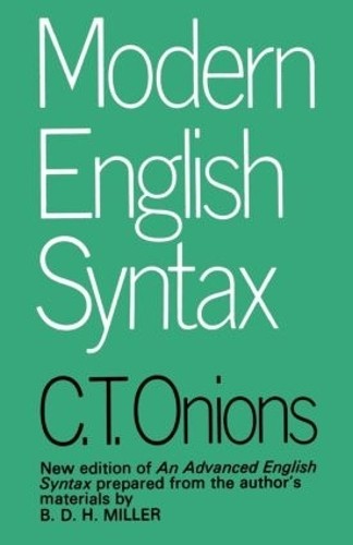 Modern English Syntax by C.T. Onions - - Image 2