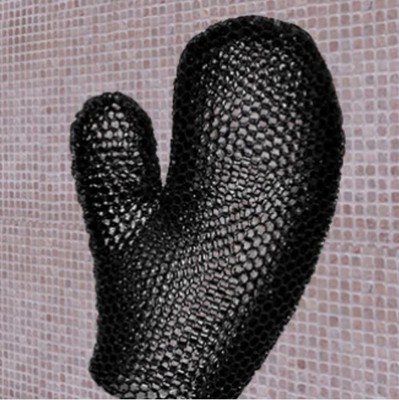 Supracor Stimulite Honeycomb Firmer Textured Bath Mitt Black