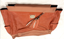 MICHE Women’s Apricot Blanche Prima Purse Shell Magnetic Closure Tassels