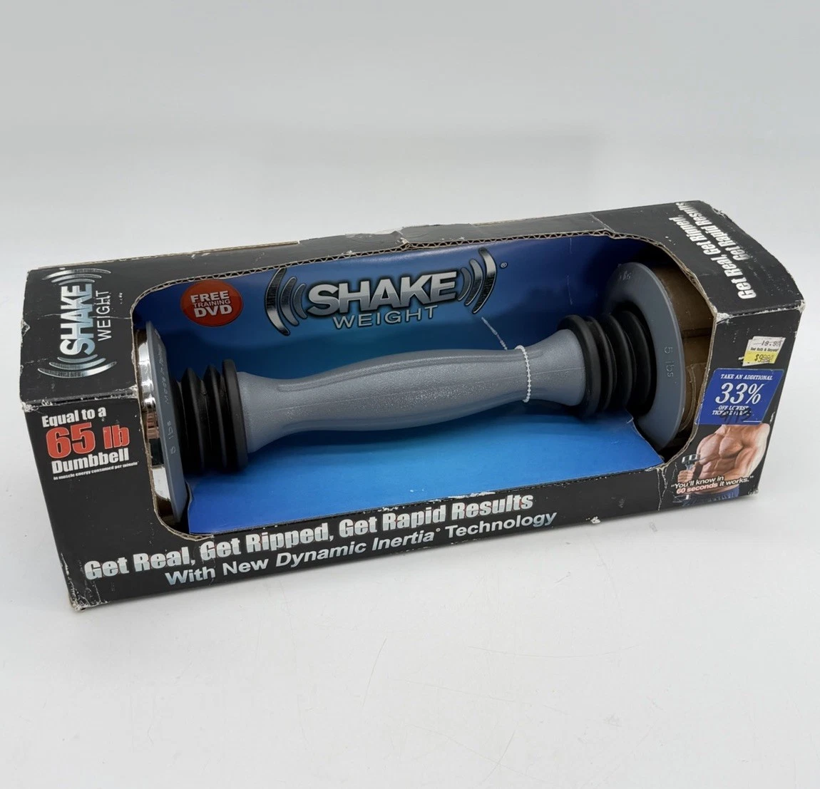 Shake Weight 5 Lbs Dumbbell Equal To 65 Lb Dumbbell With DVD Original Box NEW
Opens in a new window 