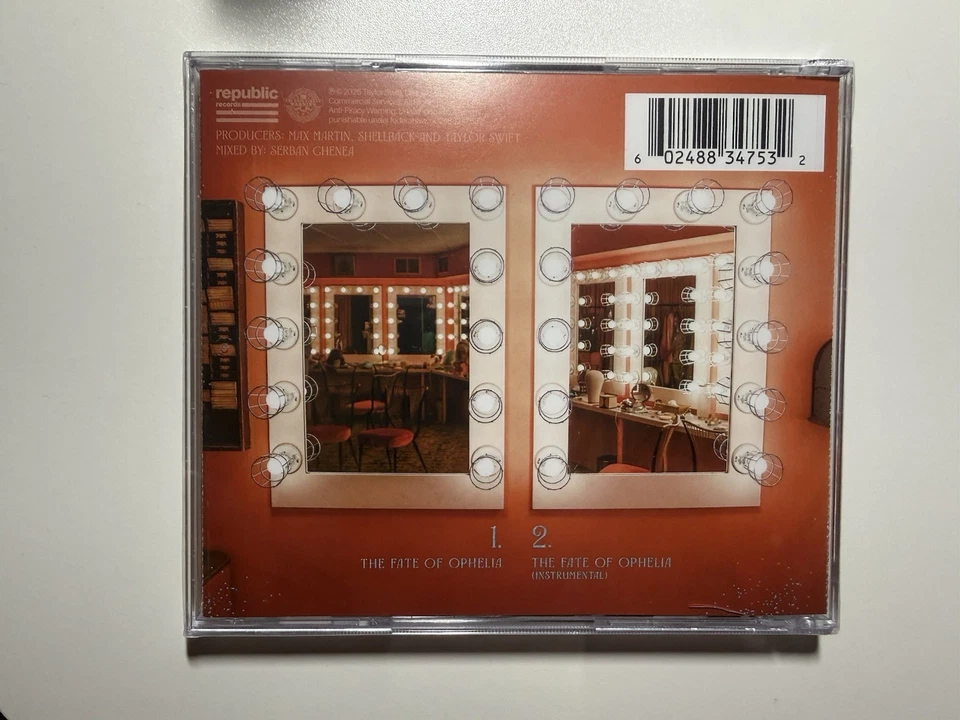 CD Single Taylor Swift Fate Of Ophelia - Image 2 of 3