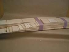 NEW 48 pcs, CONTEST GRADE balsa, Midwest, Sig, Lone Star PREMIUM grade,mostly 3"