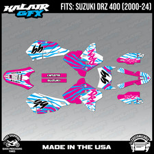 Graphics Kit for Suzuki DRZ400 SM, S and E (2000-2024) Raid-MAGENTA