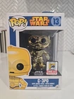 Funko Pop Vinyl Star Wars C-3PO #13 San Diego Comic Con Limited Edition Sticker