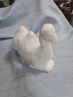 Vintage McKee White Glass Camel Covered Dish 5.5" Quite Rare I Think