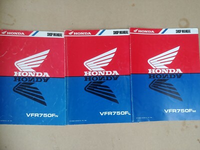 HONDA VFR750 GENUINE WORKSHOP SHOP MANUAL BOOKS 1989 VFR750F L, M 