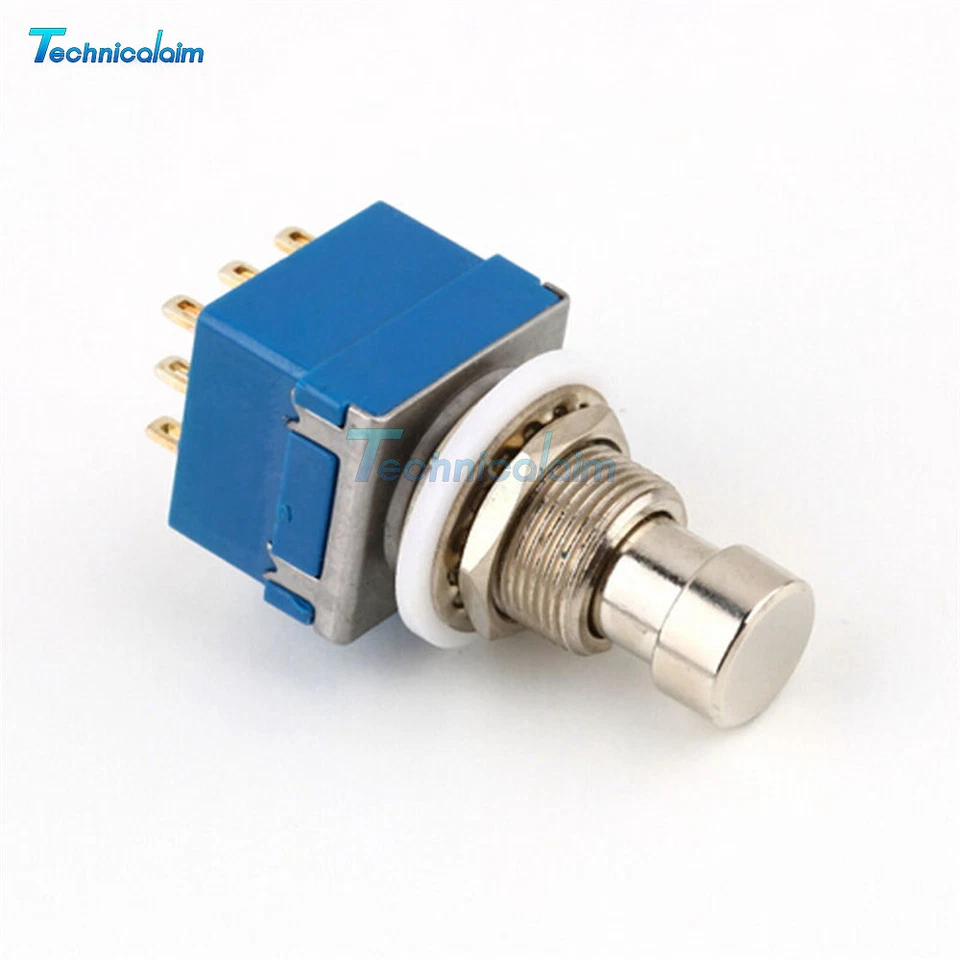 1/2/5/10Pcs 3PDT 9-pin Guitar Effects Pedal Box Stomp Bypass Foot Metal Switch - Bild 3 von 4