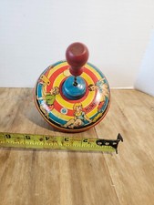 Vintage Wyandotte Toys 5  Spinning Tin Top