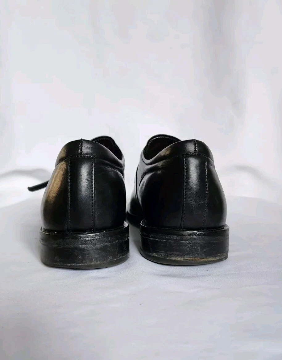 Scarpe vintage anni 90 Gianni Versace nere cinturino monaco logo taglia 8 da riparare