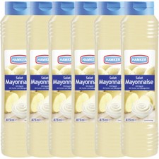 Hamker Salad Mayonnaise creamy fine spicy with Rapeseed Oil 875 ml 6 Pack